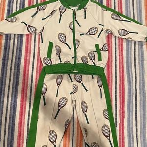 Matching tennis set by Luxury kids brand Mini Rodini